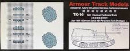 Armour Track Military 1/35 WWII German Ferdinamel Tracks for SdKfz 184 Tank (D) Kit