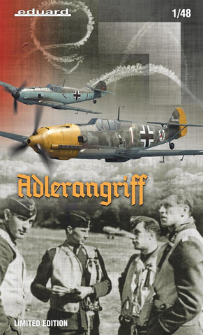 Eduard Aircraft 1/48 WWII Bf109E Adlerangriff German Fighter Ltd Edition Kit