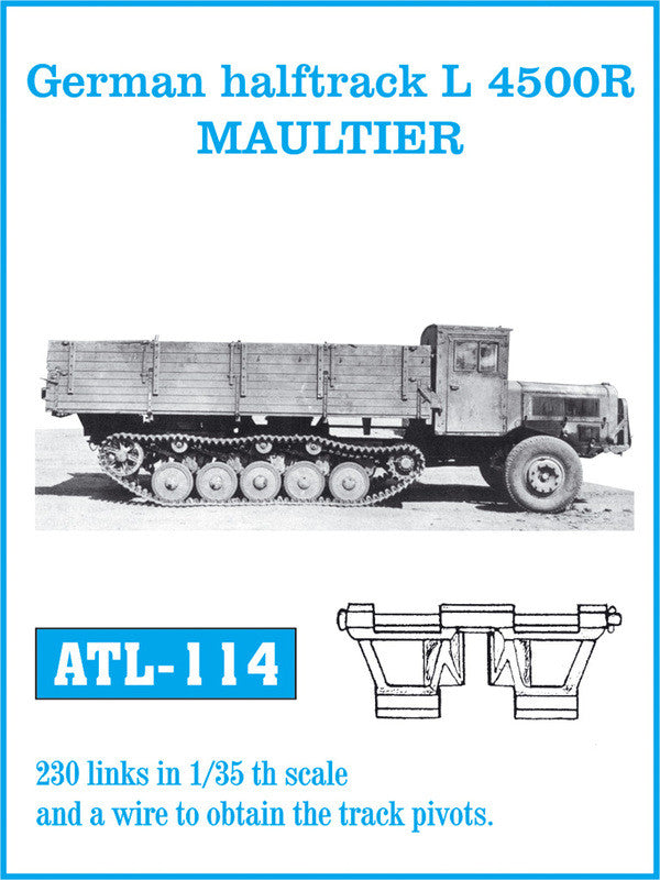 Friulmodel Military 1/35 German L4500R Maultier Track Set (230 Links)