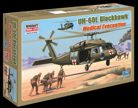 Minicraft Model Aircraft 1/48 UH60L Black Hawk Medical Evacuation US Helicopter Kit