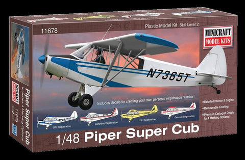 Minicraft Model Aircraft 1/48 Piper Super Cub Aircraft Kit