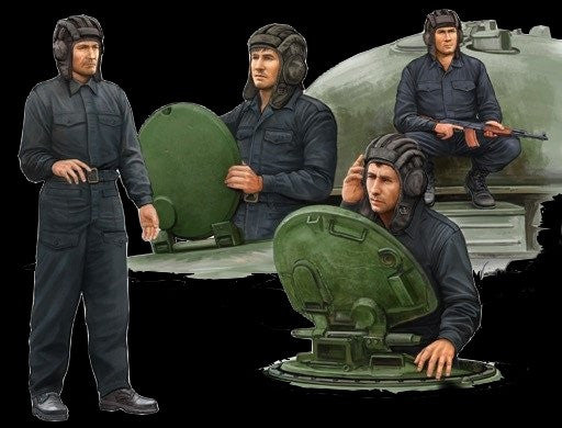 Trumpeter Military Models 1/35 Soviet Tank Crew Figure Set (4)