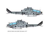 Academy Aircraft 1/35 AH1Z Shark Mouth USMC Attack Helicopter Kit (New Tool)
