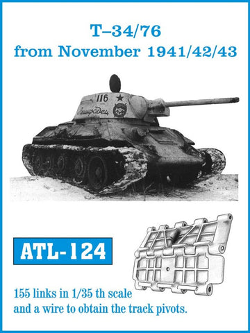 Friulmodel Military 1/35 T34/76 Nov 1941/42/43 Track Set (155 Links)