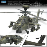 Academy Aircraft 1/72 AH64D Apache Block II early Version Helicopter Kit