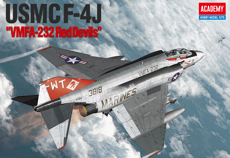 Academy Aircraft 1/72 USMC F-4J "VMFA-232 Red Devils" Kit