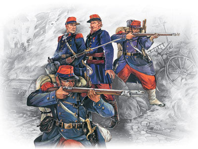 ICM Military 1/35 French Line Infantry French-German War 1870-1871 (4) Kit