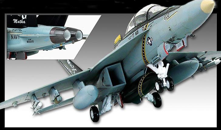 Academy Aircraft 1/72 F/A18F VFA103 Jolly Rogers USN Jet Interceptor (New Tool) Kit