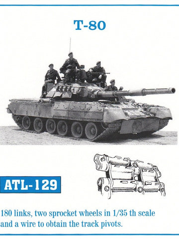 Friulmodel Military 1/35 T80 Track Set (180 Links & 2 Sprocket Wheels)