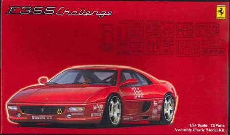 Fujimi Car Models 1/24 Ferrari F355 Challenge Cup Race Car Kit