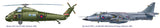 Italeri Aircraft 1/72 Wessex UH5 Helicopter & Sea Harrier FRS1 Fighter 30th Anniv Falklands War (2 Kits)