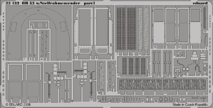 Eduard Details 1/72 Armor- BR52 w/Steifrahmentender Pt 1 for TSM