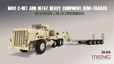Meng Military Models 1/35 M911 C-HET Heavy Tractor & M747 Heavy Equipment Semi-Trailer (New Tool) Kit
