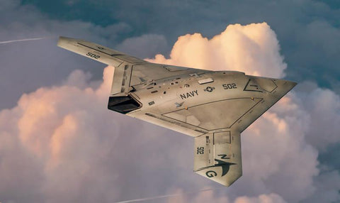 Italeri Aircraft Models 1/72 X47B Unmanned Combat Air System Kit