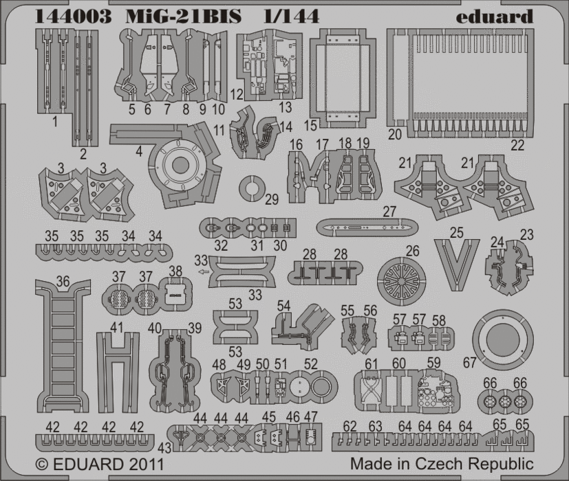 Eduard Details 1/144 Aircraft- MiG21bis for EDU