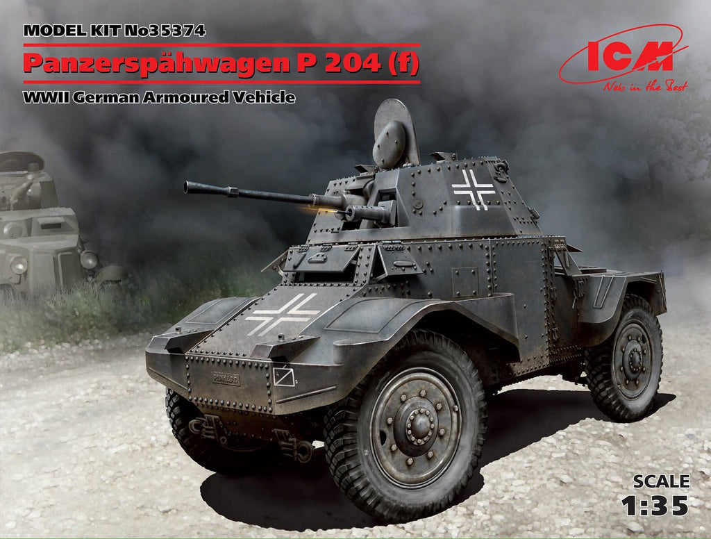 ICM Military 1/35 WWII German PzSpahWg P204(f) Armored Vehicle Kit