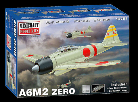Minicraft Model Aircraft 1/144 A6M2 Zero Fighter Kit