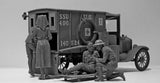 ICM Military 1/35 WWI US Medical Personnel (4) (New Tool) Kit