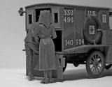 ICM Military 1/35 WWI American Model T 1917 Ambulance w/Medical Personnel Kit