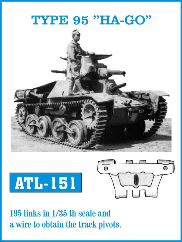 Friulmodel Military 1/35 Type 95 HA-GO Track Set (195 Links)