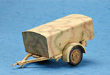 Trumpeter Military Models 1/35 German SdKfz 7/1 Halftrack Late Version w/2cm Flak 38 Gun & Supply Trailer Kit