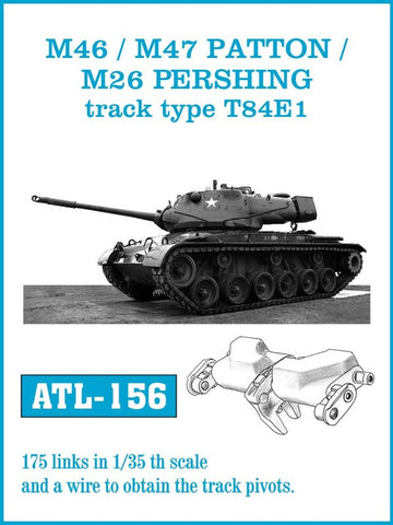 Friulmodel Military 1/35 M46/M47 Patton/M26 Pershing Type T84E1 Track Set (175Links)