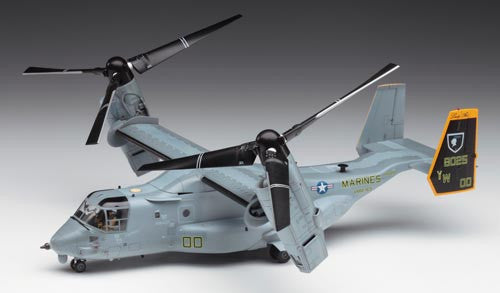 Hasegawa Aircraft 1/72 MV22B Osprey USMC Tiltrotor Transport Helicopter Kit