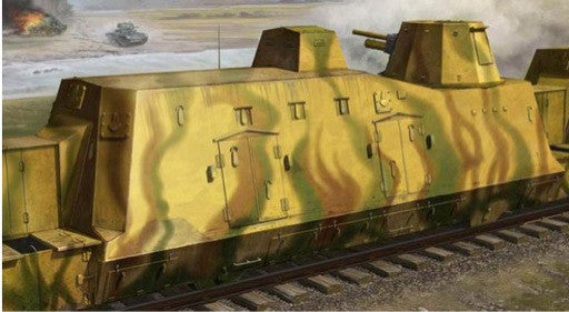 Trumpeter Military Models 1/35 WWII German Army Geschutzwagen Cannon Railcar Kit