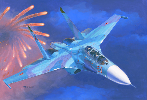 Trumpeter Aircraft 1/72 Sukhoi Su27UB Flanker C Russian Fighter Kit