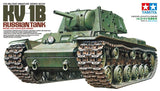 Tamiya Military 1/35 Russian KV1B Mod 1940 Tank w/Applique Armor (Re-Issue) Kit