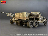 MiniArt Military 1/35 WWII Soviet 2-Ton 6x4 Truck & 76mm USV-BR Gun (New Tool) Kit