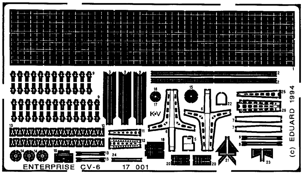 Eduard Details 1/700 Ship- USS Enterprise for TAM