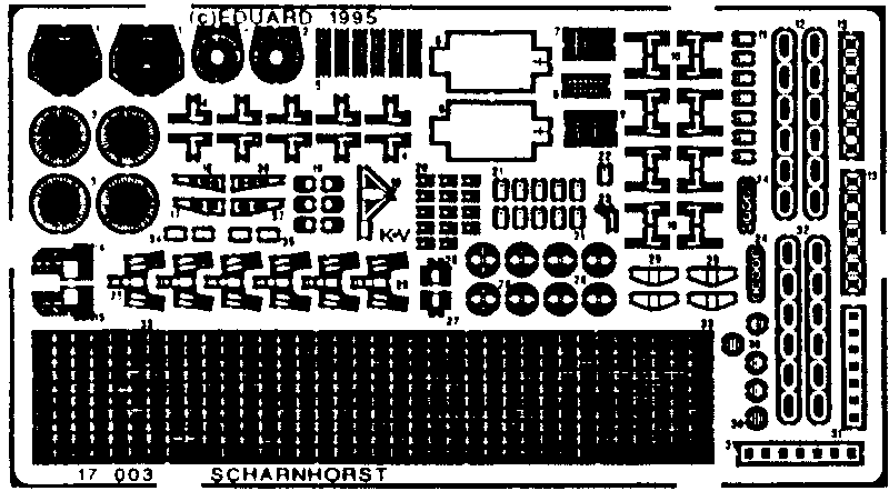 Eduard Details 1/700 Ship- Scharnhorst for TAM