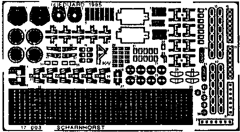 Eduard Details 1/700 Ship- Scharnhorst for TAM