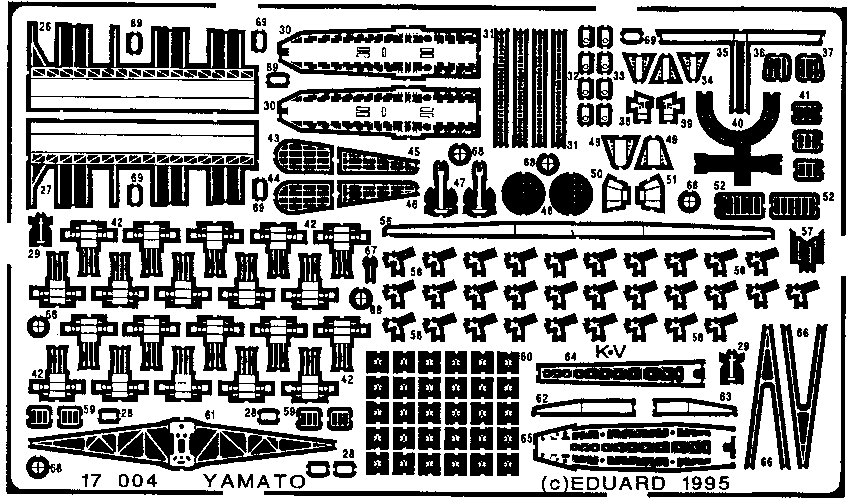 Eduard Details 1/700 Ship- Yamato for TAM