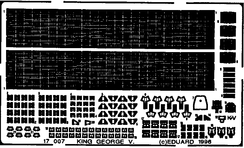 Eduard Details 1/700 Ship- King George V for TAM