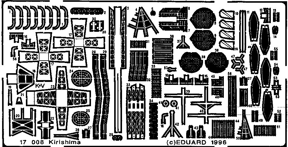 Eduard Details 1/700 Ship- Kirishima for HSG