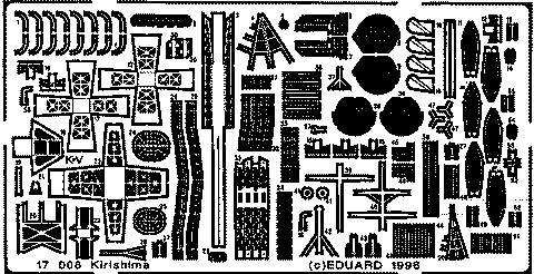 Eduard Details 1/700 Ship- Kirishima for HSG