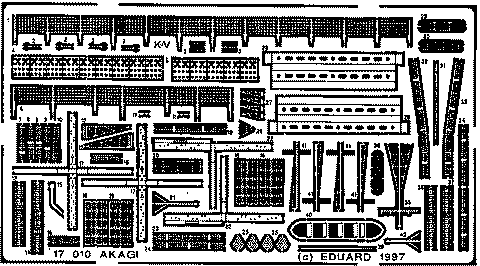 Eduard Details 1/700 Ship- Akagi for HSG