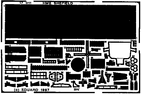 Eduard Details 1/700 Ship- HMS Sheffield for RVL