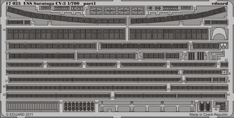 Eduard Details 1/700 Ship- USS Saratoga CV3 for TSM