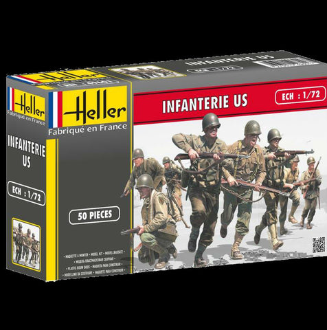 Heller Military 1/72 US Infantry (50) Kit