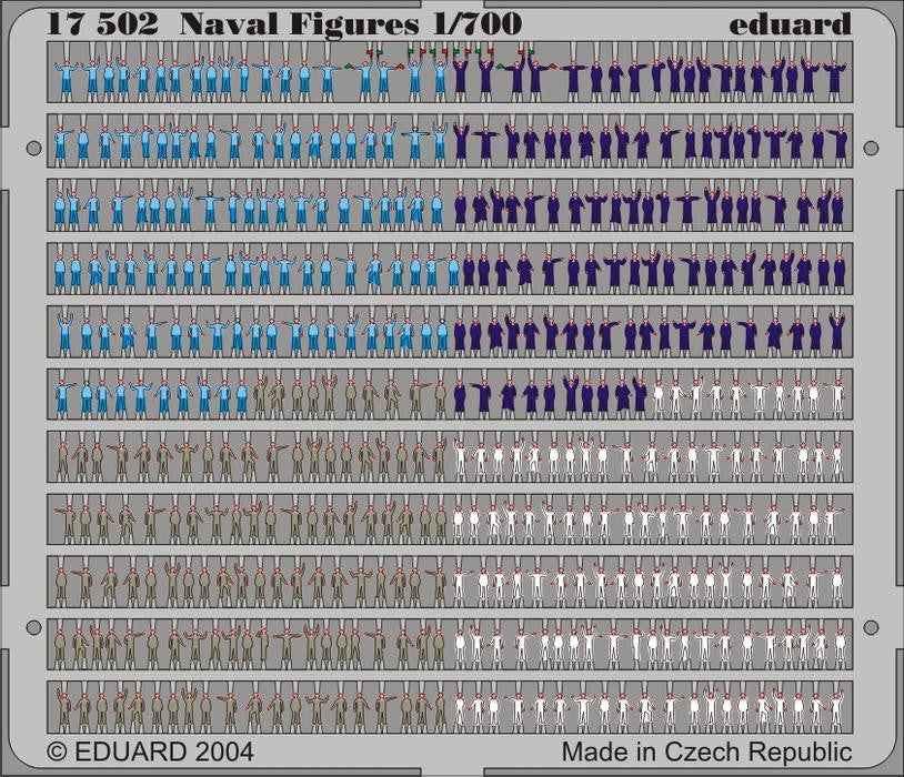 Eduard Details 1/700 Ship- Navy Figures (Painted)