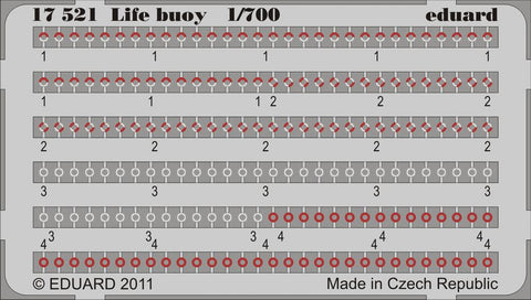 Eduard Details 1/700 Ship- Life Buoy (Painted)