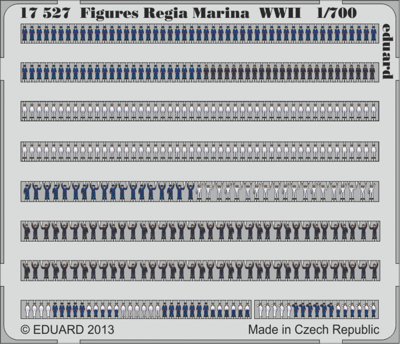 Eduard Details 1/700 Ship- WWII Regia Marina Figures (Painted)