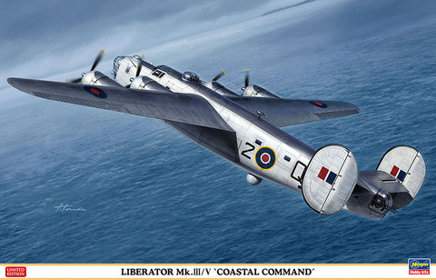 Hasegawa Aircraft 1/72 B-24 Liberator Mk.III/V Coastal Command Limited Edition Kit