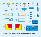 Trumpeter Military Models 1/35 M1083 FMTV (Family Medium Tactical Vehicle) US Cargo Truck Kit