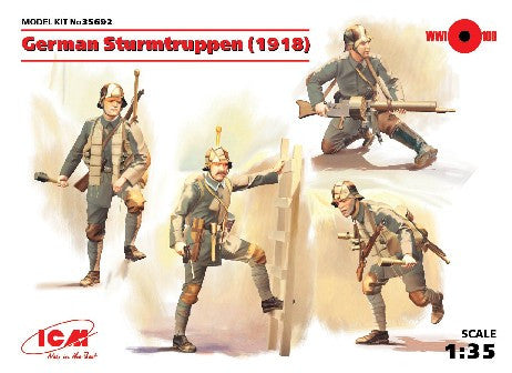 ICM Military 1/35 German Sturmtruppen 1918 (4) Kit