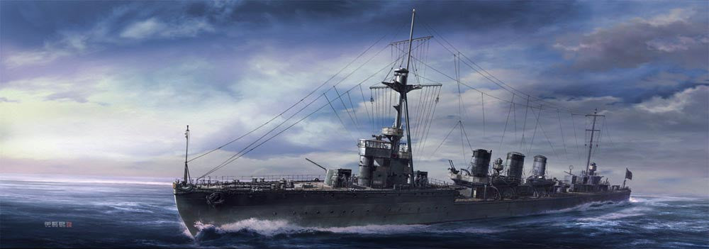 Hasegawa Ship Models 1/700 Tenryu Japanese Navy Light Cruiser Kit