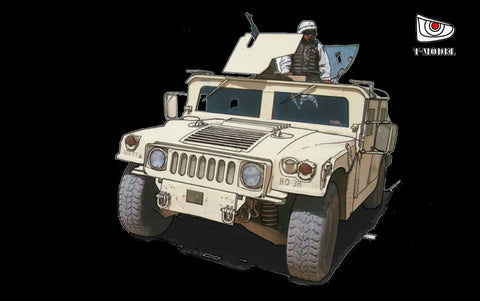 T-Model 1/72 US Modern M1114 Up-Armor HMMWV Truck Kit